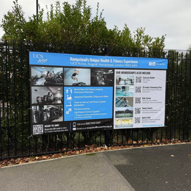 outdoor vinyl banner for ucs active gym