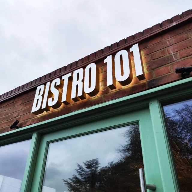 bistro 101 premium restaurant light up sign