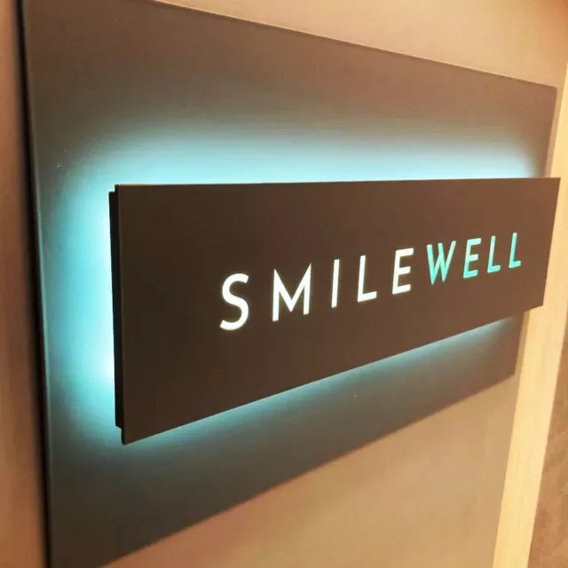 reception sign for dentist smilewell reception sign for dentist