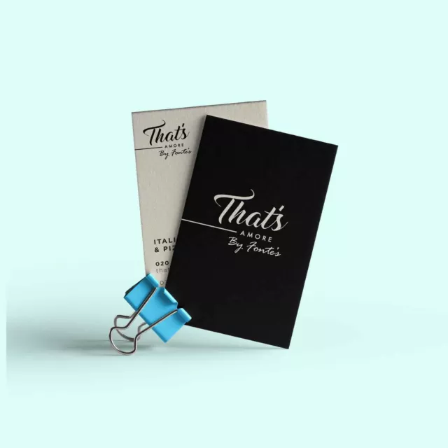 restaurant business cards thats amore restaurant business cards