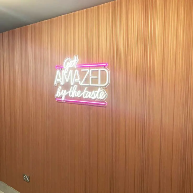 restaurant indoor neon signs get amazed by the taste restaurant indoor neon signs