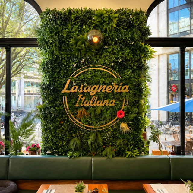 italian restaurant interior signage