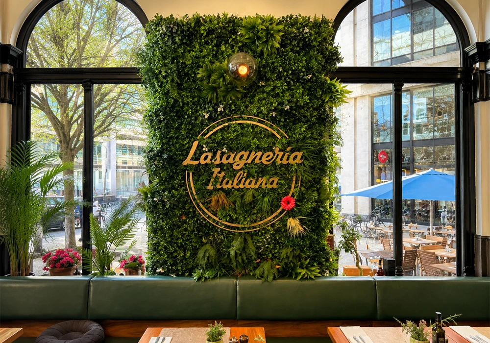 italian restaurant interior signs