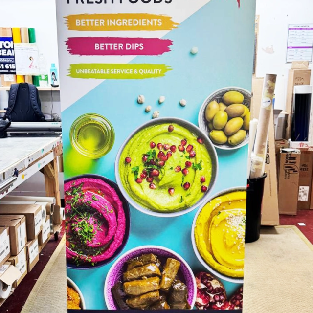 roller-banner-printing orexis roller banner designed and printed