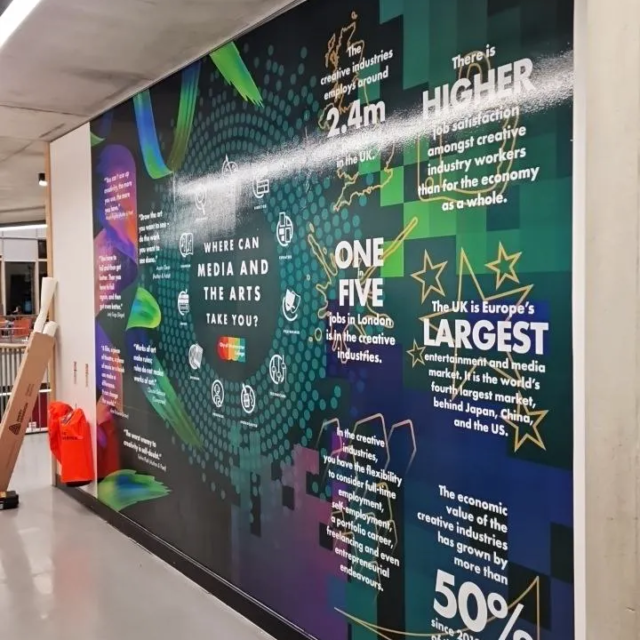 wall mural for university
