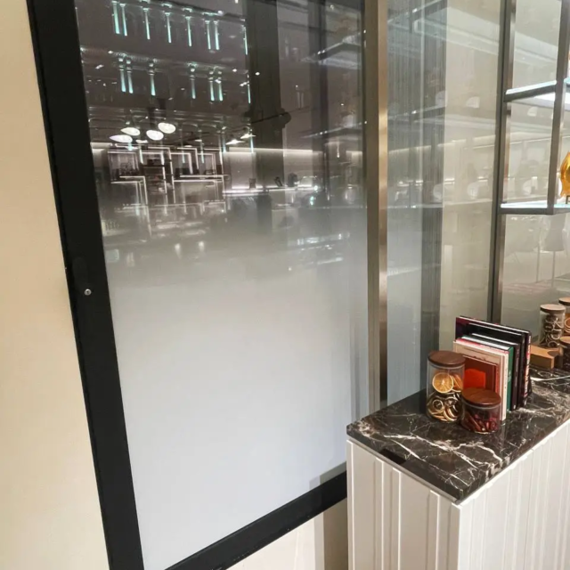 blended window frosting for shop