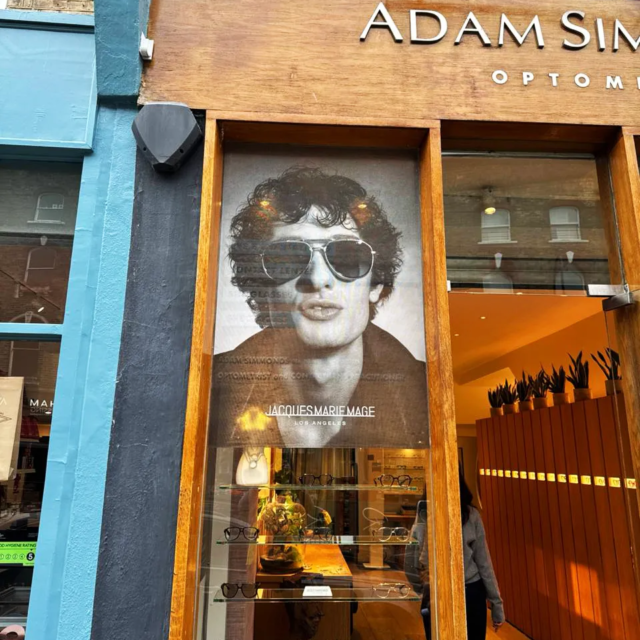 adam simmonds window signage for shop front window