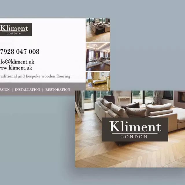 wooden flooring business cards